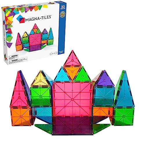 MAGNA-TILES Classic 32-Piece Magnetic Construction Set