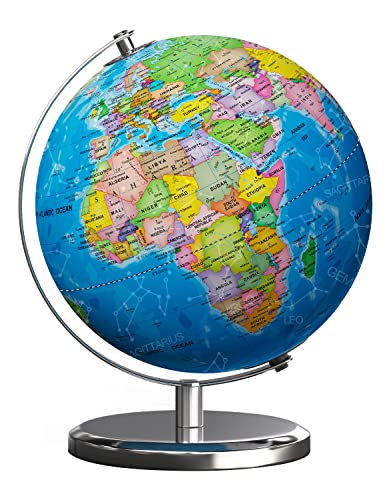 Illuminated World Globe with Stand