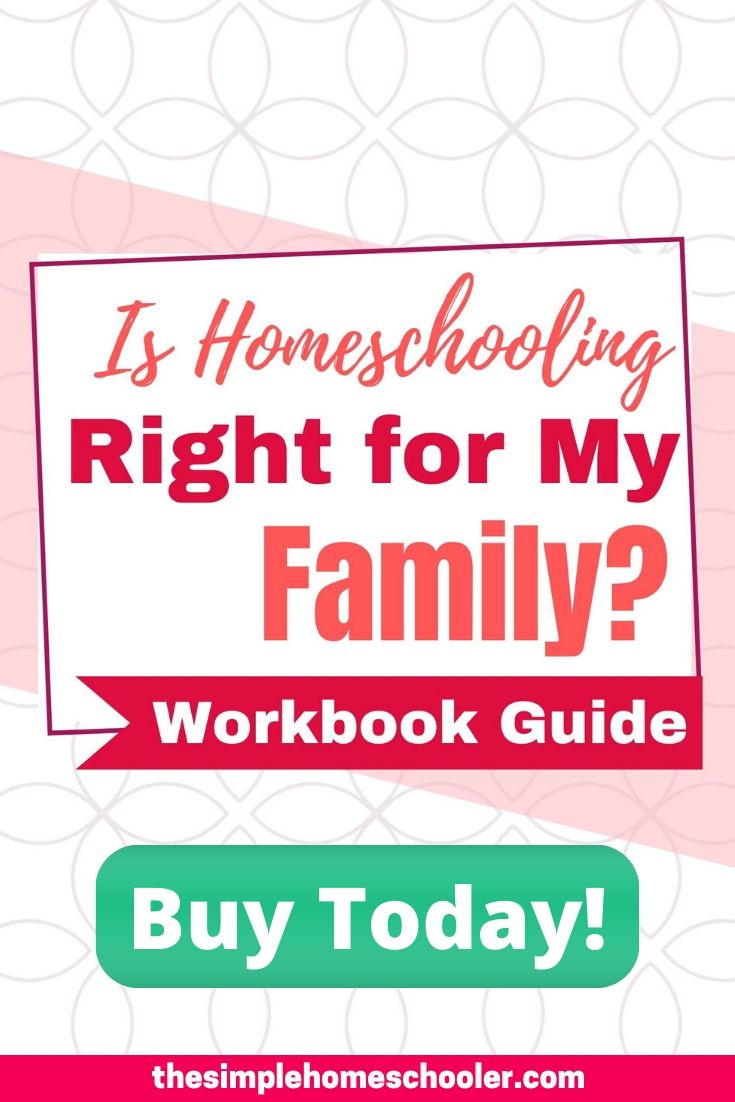 Should you homeschool your kids? Are you terrified to make the wrong decision? There is so much to consider and the stakes are incredibly high - as you know. Check out this downloadable workbook guide and start working through the process of making the best, decision you can about how to educate your kids - whether you homeschool or not. Don't miss the sale price while it lasts!